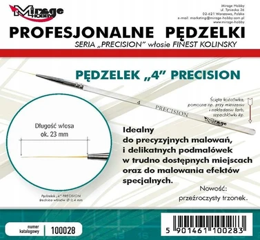 Mirage Hobby 100028 Precision Kolinsky teptukas, 4 dydis