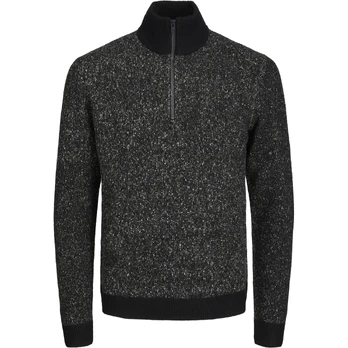Džemperis vyrams, Juoda, JCOSPACE KNIT HALF Z
