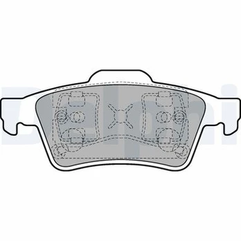 DELPHI LP1701 Brake pad set