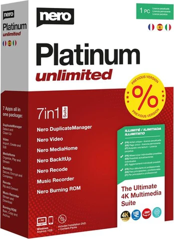 Antivirusinė programa Nero Platinum Unlimited - Versija 2020