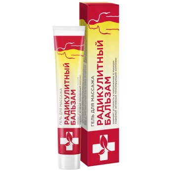 Gelis masažui „Radikulitinis balzamas“, 70 ml