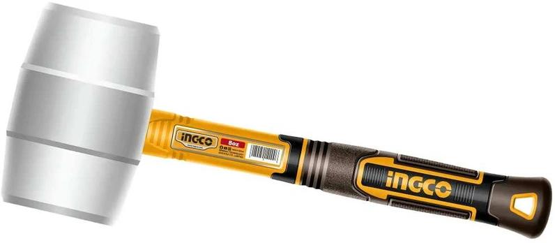 Ingco HRUH8908 Rubber hammer baltas 220g fibreglass
