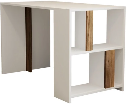 Stalas Kalune Design Lima 845HCT3836, baltas/riešuto