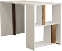 Stalas Kalune Design Lima 845HCT3836, baltas/riešuto kaina