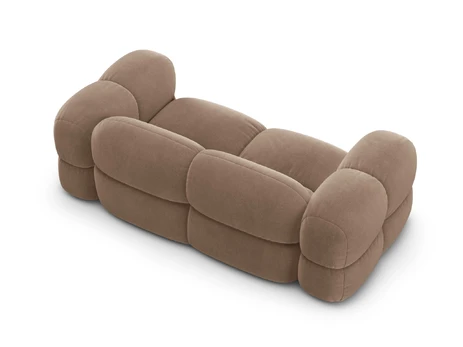 Velvet Sofa, "Loretto", 3 Seats, 210x100x68 Made in Europe