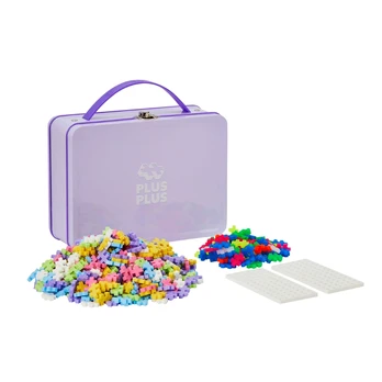 Plus-Plus - Mini Pastel - Suitcase Metal Purple, 600 pc (7003)