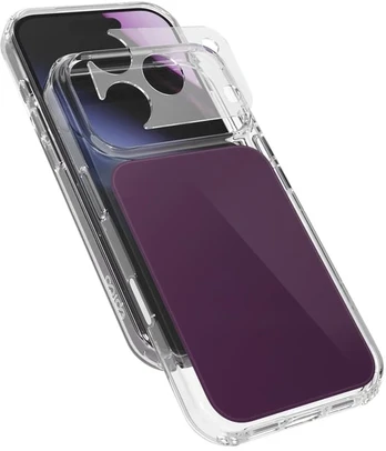 Dėklas Epico Tile Mag+ Case for iPhone 17 Pro/18 Pro (Qi2 & MagSafe Compatible) - Dark Violetinė