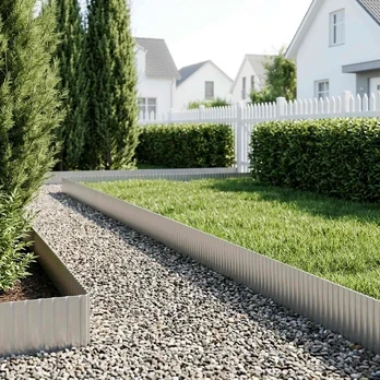 Vejo kraštas 10 m x 30 cm Galvanizuotas plienas Sidabrinė
