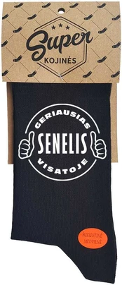 Kojinės "Geriausias visatoje SENELIS"