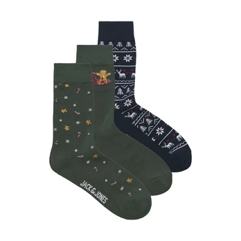 Kojinės vyrams, Mėlyna, XMAS GINGERBREAD GIFTBOX