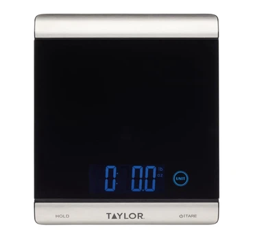 Elektroninės virtuvinės svarstyklės Taylor Pro, sidabro/juodos