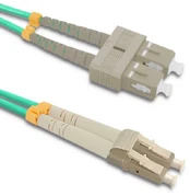 Qoltec Patchcord światłowodowy LC/UPC - SC/UPC | Multimode | 50/125 | OM4 | Duplex | 5m kaina