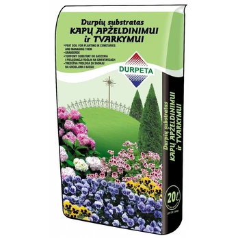 Kapų apželdinimo ir tvarkymo durpių substratas DURPETA, 20 l