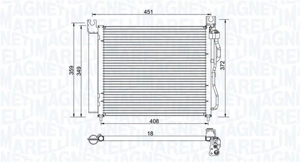 Kondensatorius, oro kondicionierius MAGNETI MARELLI 350203952000