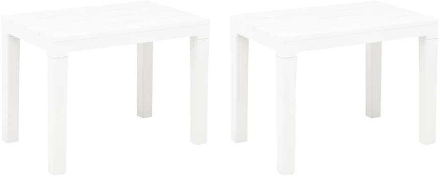 Sodo suoliukai, 2vnt., baltos spalvos, plastikas