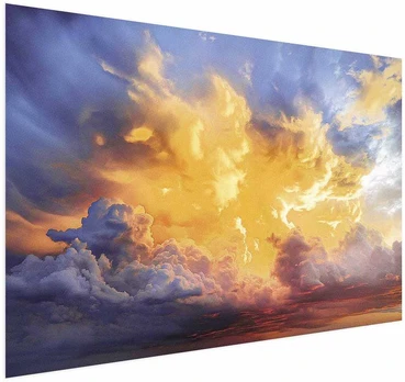 Artgeist Plakatas - Beautiful Sunset - clouds in warm shades