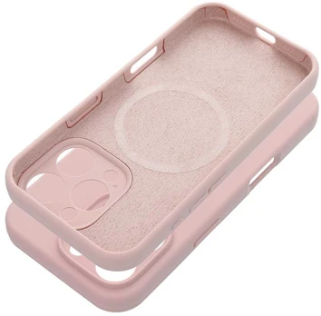 Dėklas Oem Case SILICONE 2mm for IPHONE 17 Pro Max compatible with MagSafe sand pink