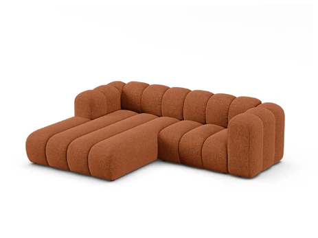 Modular Left Corner Sofa, "Lupine", 3 Seats, 230x177x70, Brick