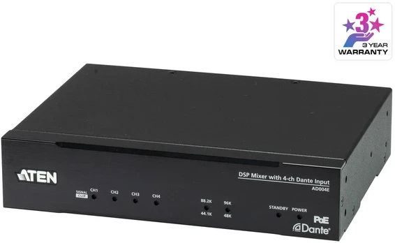 Aten DSP Mixer with 4-ch Dante Input (AD004E-AT)