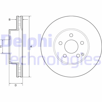 DELPHI BG4945C Brake Disc