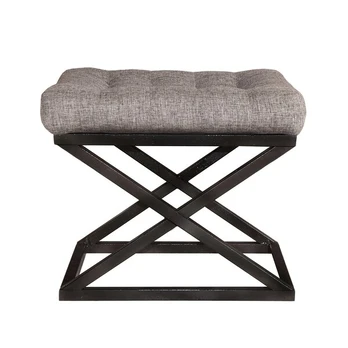 Pouffe Capraz - Black, Grey