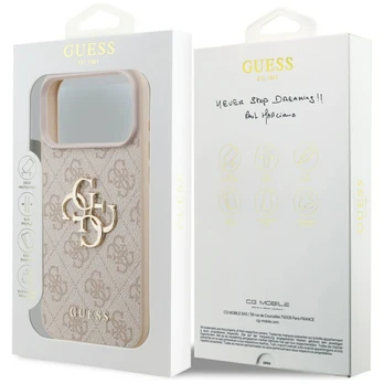 Dėklas Guess 4G Big Logo do iPhone 17 Pro Max rožinė