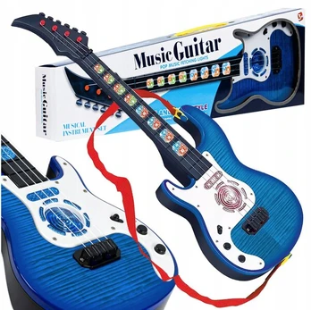 Šviečianti gitara vaikams , mėlyna
