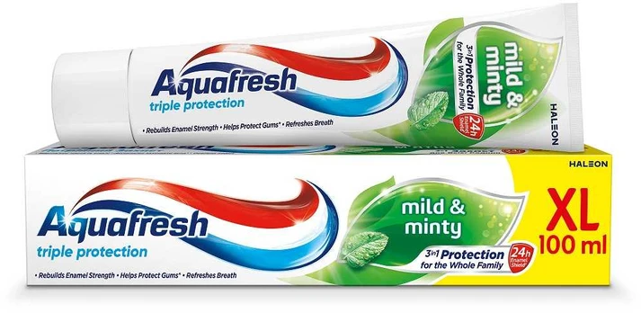 Aquafresh Triple Protection Mild & Minty dantų pasta 100ml