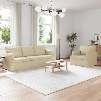 Sofa 2 pcs Kreminė 144 x 80 x 85 cm audinys