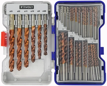 Metalo grąžtų rinkinys FURIUS HSS 1-13mm, 100vnt