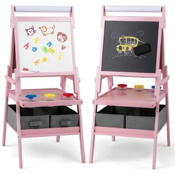 Bonideco Select Dvipusė piešimo lenta 54x46x101,5cm., įvairių spalvų
