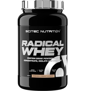 Scitec Radical Whey, Cookies and cream, 1000 g