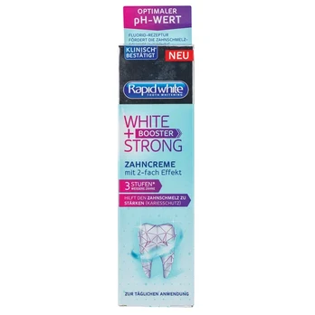 Balinamoji dantų pasta RAPID WHITE WHITE+BOOSTER STRON, 75 ml