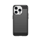 Dėklas Carbon pattern flexible iPhone 15 Pro - Juodas kaina