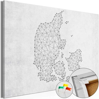 Artgeist Kamštinis paveikslas - Geometric Land [Cork Map]
