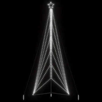 LED Kalėdų eglutė 861 LED Šalta Balta 478 cm