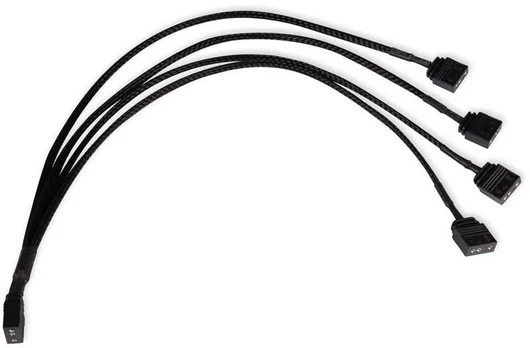 Alphacool Y-Splitter aRGB 3-Pin auf 4x 3-Pin 30cm - juodas