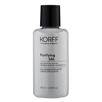 KORFF Purifying Sal Liquid Exfoliator Skystas valantis veido odą šveitiklis, 100ml