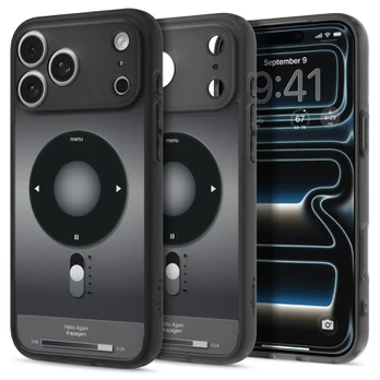 Juodas dėklas Apple iPhone 17 Pro Max / 18 Pro Max telefonui "Spigen Ultra Hybrid Magsafe Classic Black"