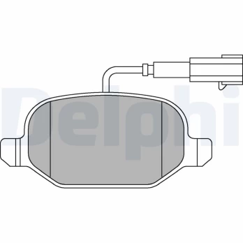 DELPHI LP2300 Brake pad set