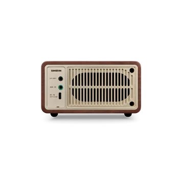 Sangean WR-7 Plus Portables FM-Radio Nussbaum Vintage