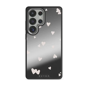 Love Notes - Samsung Galaxy S25 Ultra Case, Elite Mirror Dark (Magnetic) / Silver