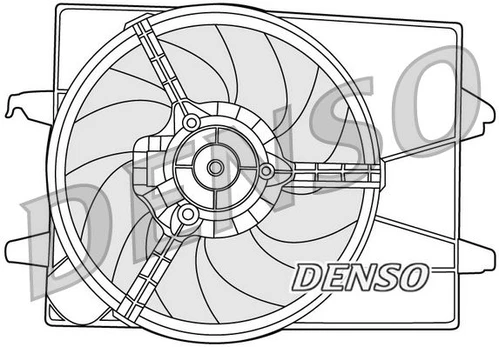 Ventiliatorius, radiatoriaus DENSO DER10003