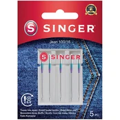 Siuvimo mašinos adatos Singer Denim 100/16 5PK kaina