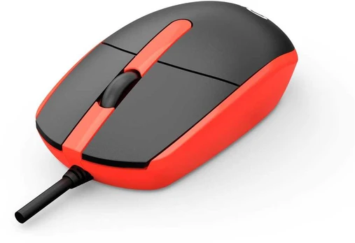 Pelė C-TECH WM-10, černočervená, USB