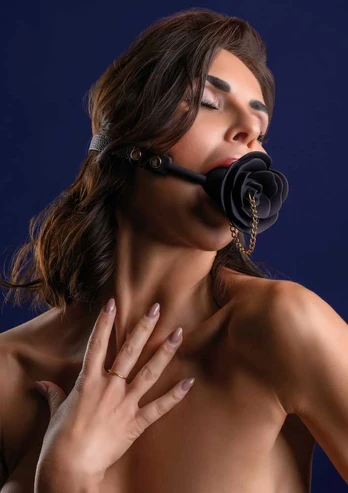 Taboom Rose Ball Gag with Plug _