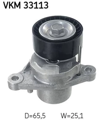 diržo įtempiklis, V formos rumbuotas diržas SKF VKM 33113