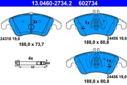 ATE 13.0460-2734.2 Brake pad set