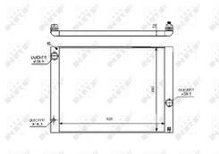 Variklio radiatorius NRF NRF 53728