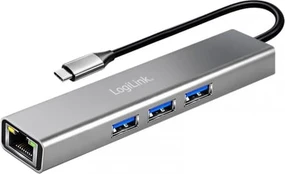 Logilink Hub USB3.2 3xUSB-A 1x RJ45 Gigabit Ethernet